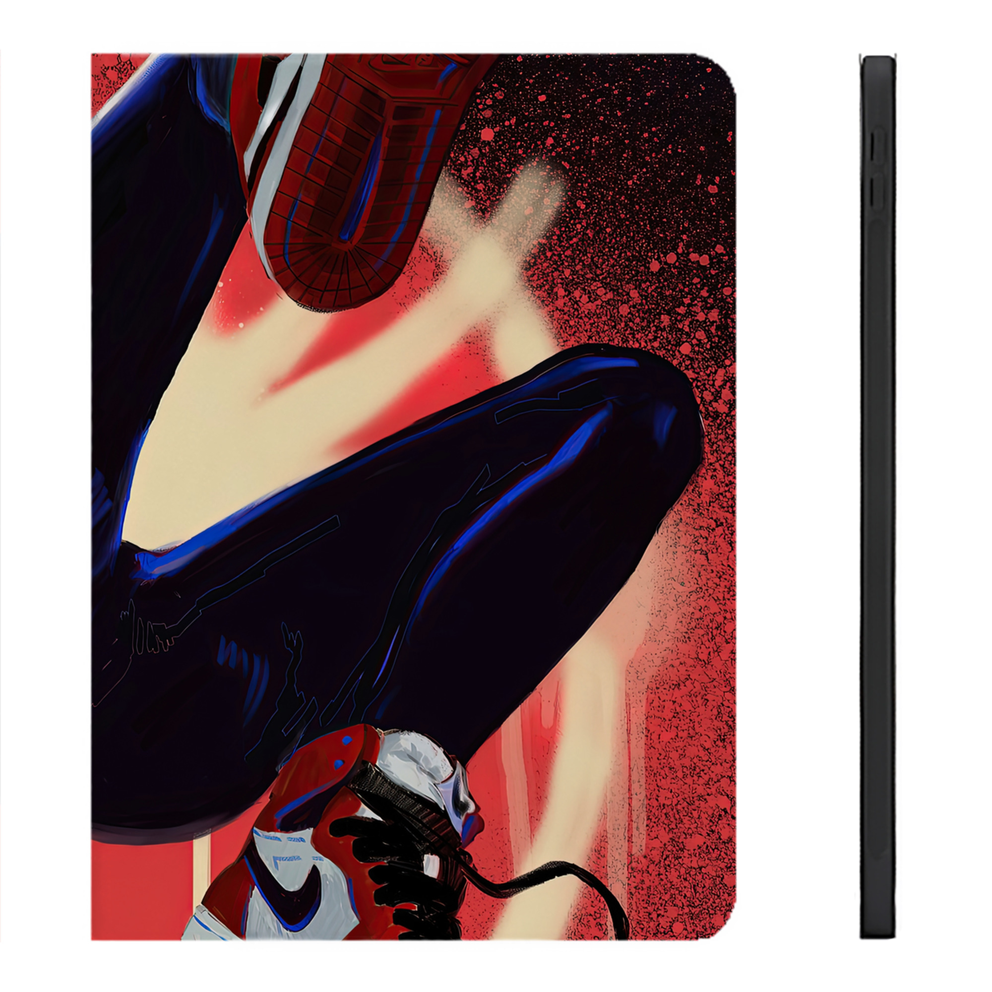 （画像用） Spider Man スパイダーマン IPadケース ペンホルダー付き ブックスタイルデザイン